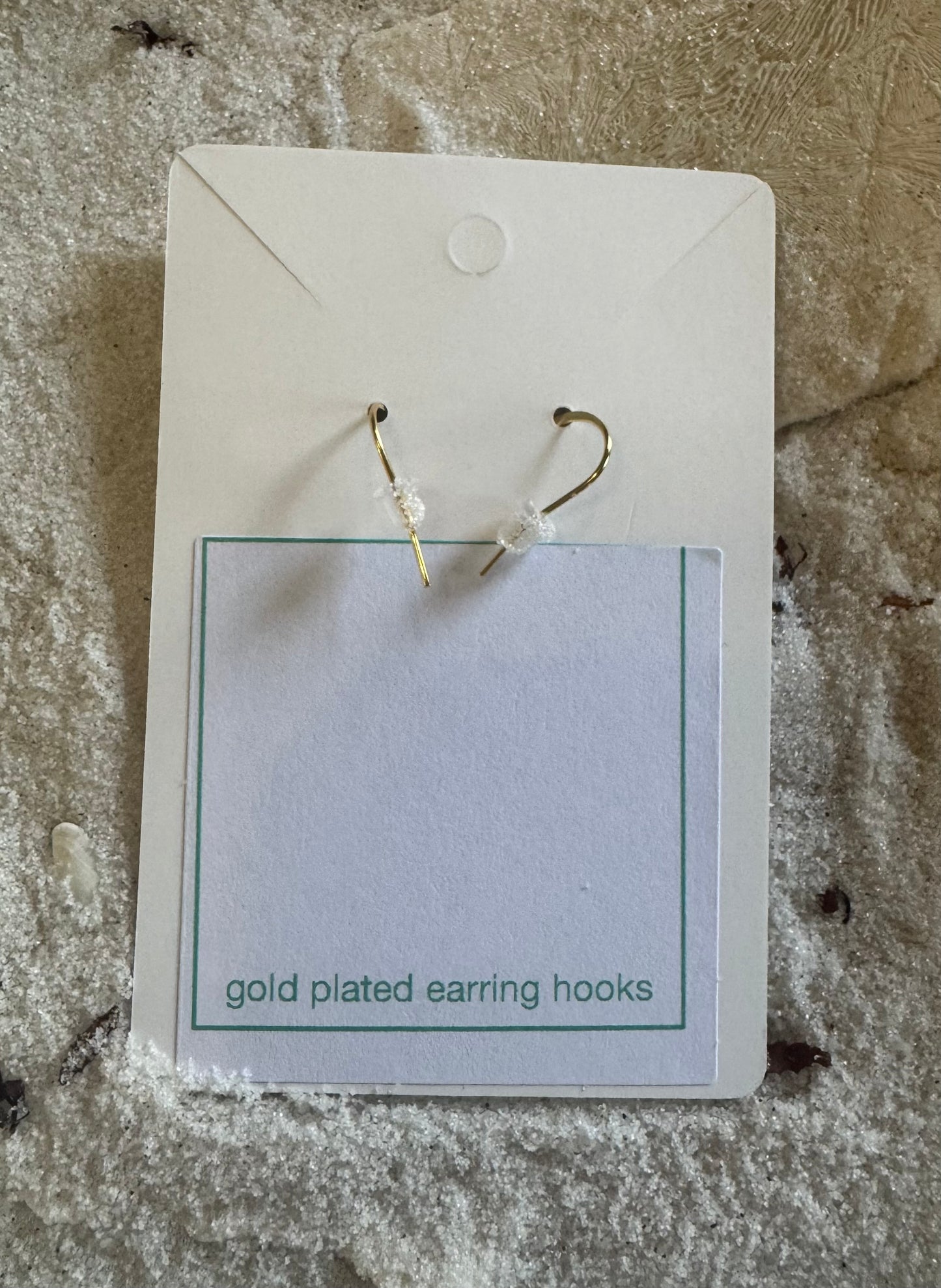 Beach Sand Petite Gold Circle Earrings (choose your beach)