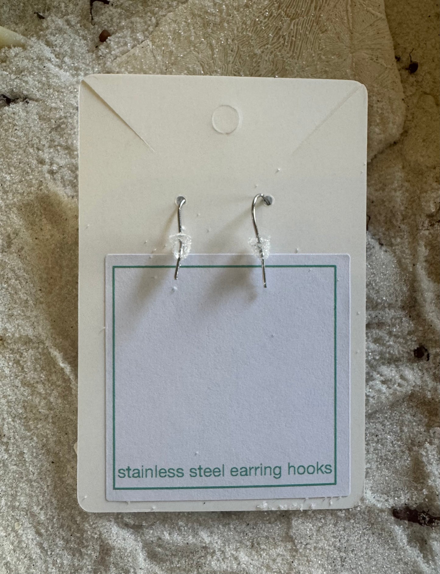 Beach Sand Silver Circle Earrings (choose your beach)