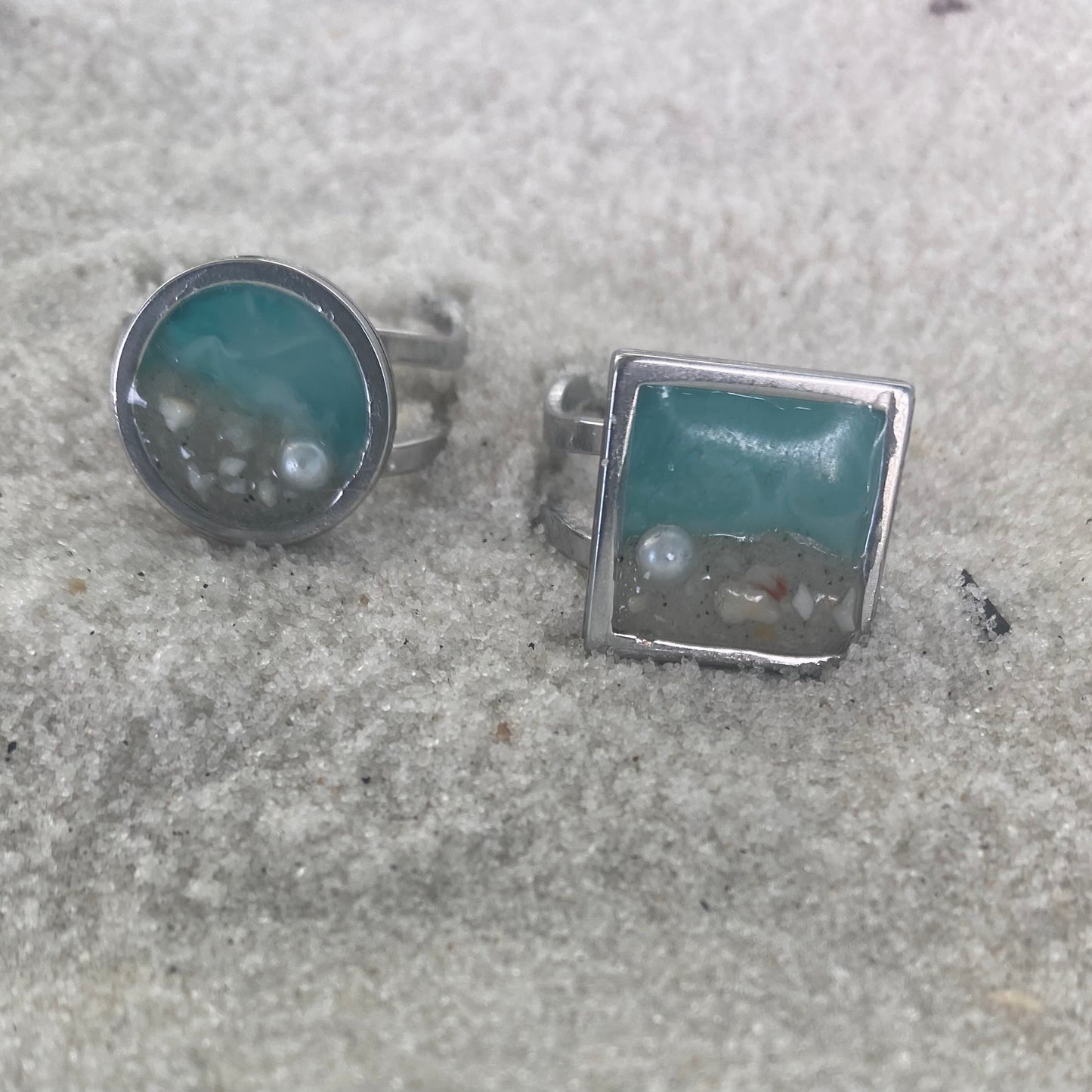 Beach Sand Adjustable Circle Ring (choose your beach)